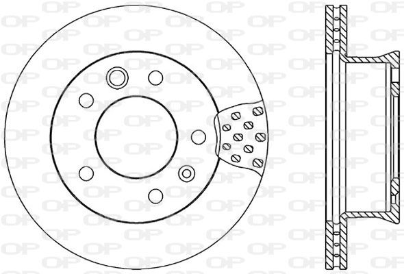 OPEN PARTS Тормозной диск BDA1706.20